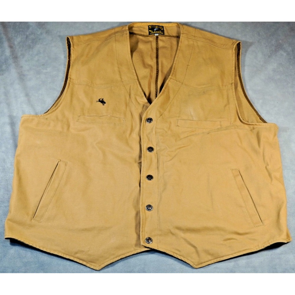 Wyoming Traders Western Canvas Concealed Carry Vest XXXL Pockets